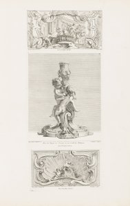 Ornament Paneel Afbeelding van de Ontvoering van Hélène, pl. 24 in Oeuvre de Juste-Aurèle Meissonnier